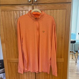 Men's Jack Nicklaus Orange Quarter-Zip Shirt